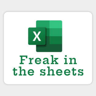 Freak in the sheets Sticker